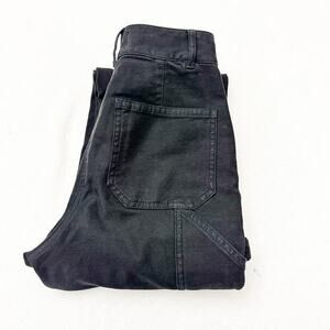 Wilfred Free Black Straight Leg Carpenter Utility Pant Style Denim Jeans SIze 00